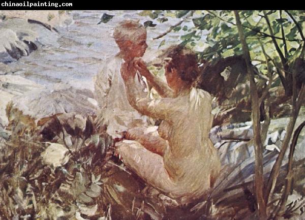 Anders Zorn kvinna klar sitt bar