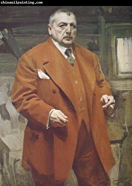 Anders Zorn jag i roda kostymen