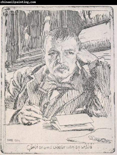 Anders Zorn mitt ajalvportatt med inskription