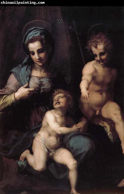Andrea del Sarto The Virgin and Child with St. John childhood
