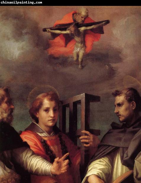 Andrea del Sarto Saint Augustine to reveal the mysteries of the three