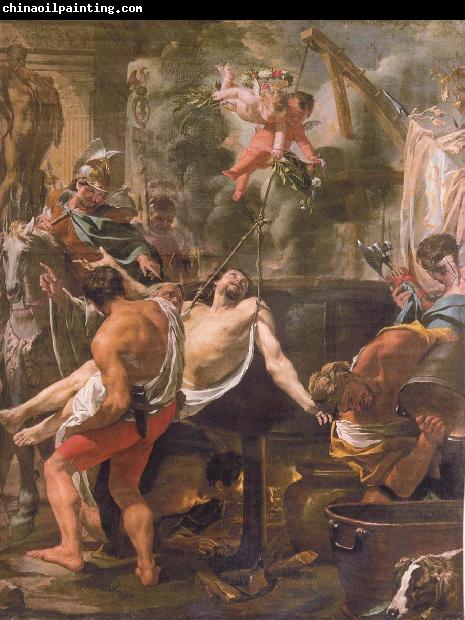 Brun, Charles Le The Martyrdom of st john the evangelist at the porta Latina