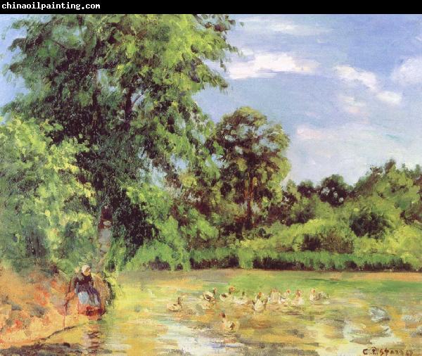 Camille Pissarro Duck pond