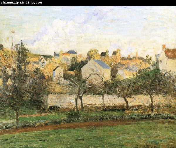 Camille Pissarro Pang plans under sunset Schwarz