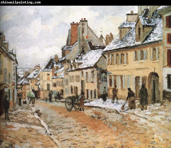 Camille Pissarro Pang map of snow Schwarz