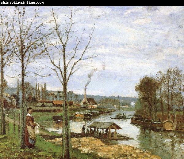 Camille Pissarro Seine River Edge