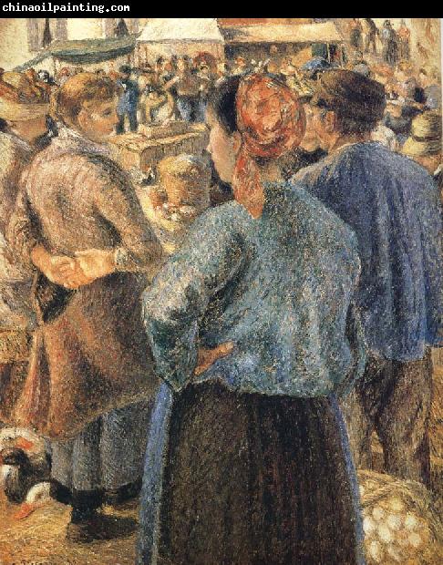 Camille Pissarro Pang plans Schwarz livestock market