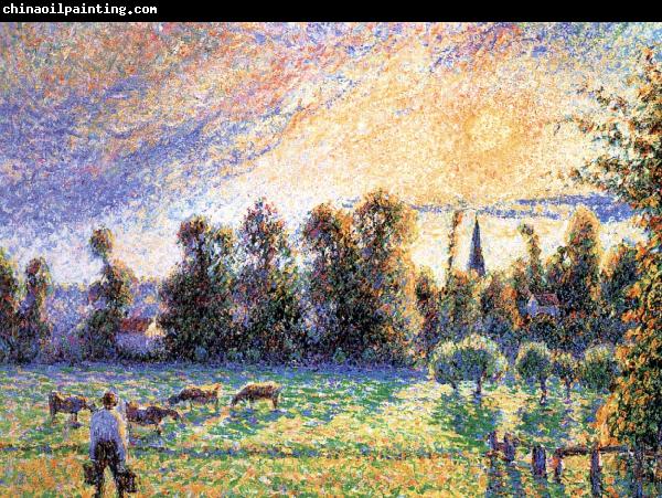 Camille Pissarro Sunset