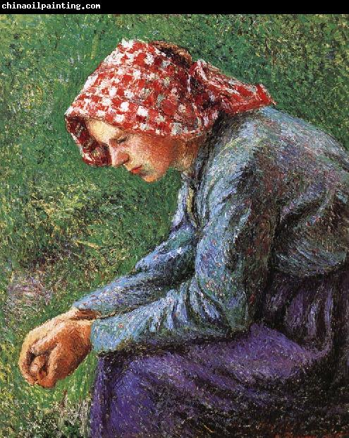 Camille Pissarro Sitting