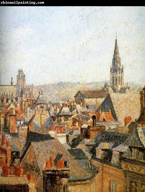 Camille Pissarro Old under the sun roof