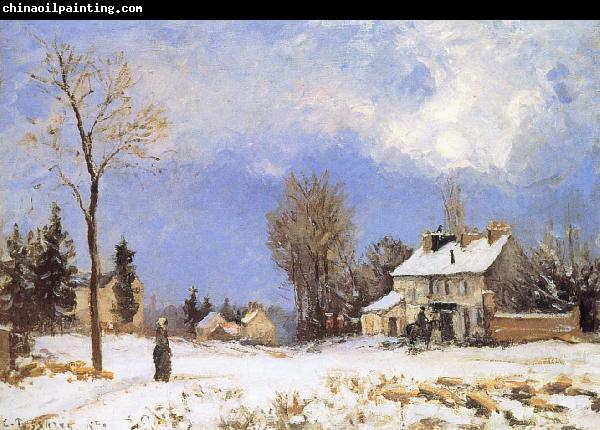 Camille Pissarro Snow housing