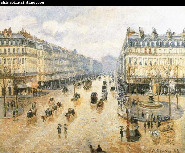 Camille Pissarro Theater Square, the French rain