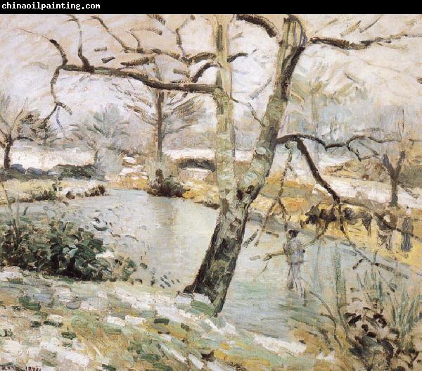 Camille Pissarro Winter scenery