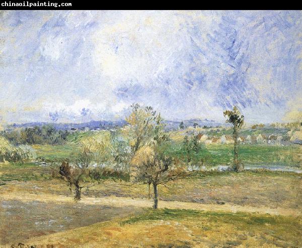 Camille Pissarro Rain scenery