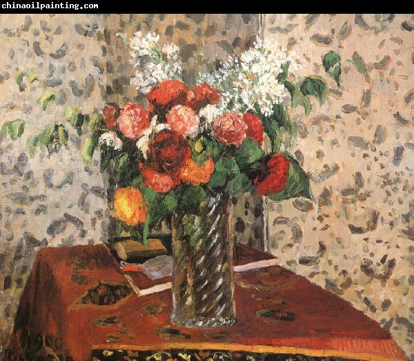 Camille Pissarro Table flowers