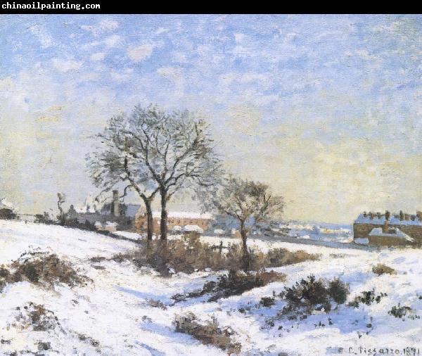 Camille Pissarro Connaught Kivu area on Snow