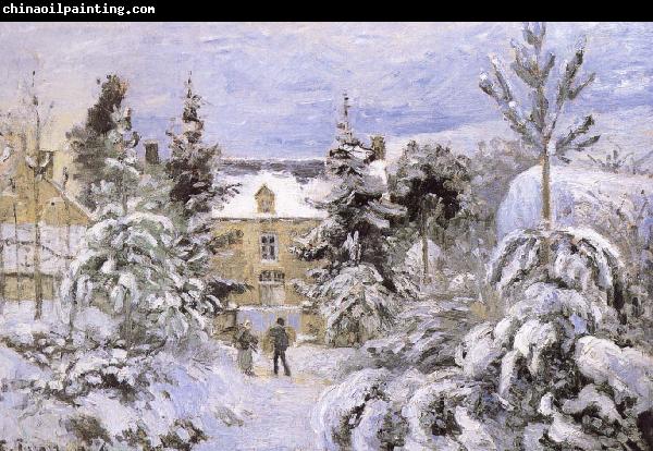 Camille Pissarro Snow housing