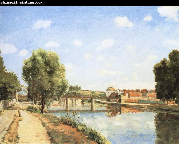 Camille Pissarro Pang map of the railway bridge Schwarz