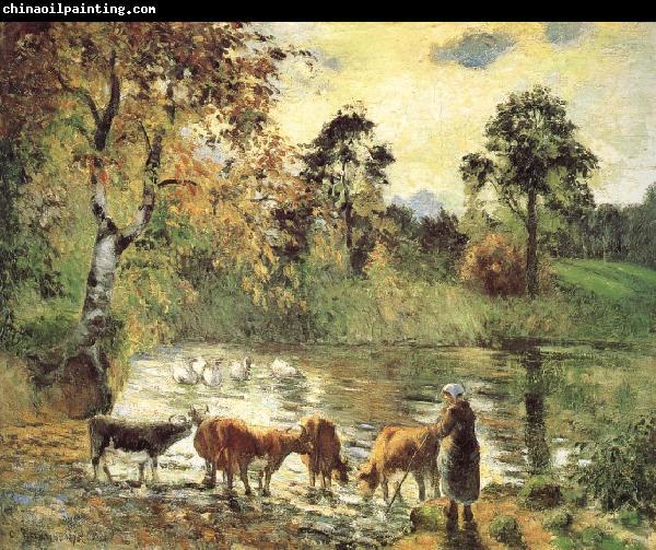 Camille Pissarro Montreal luck construction pond