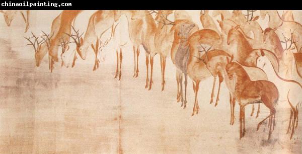 Caravaggio poem scroll with deer