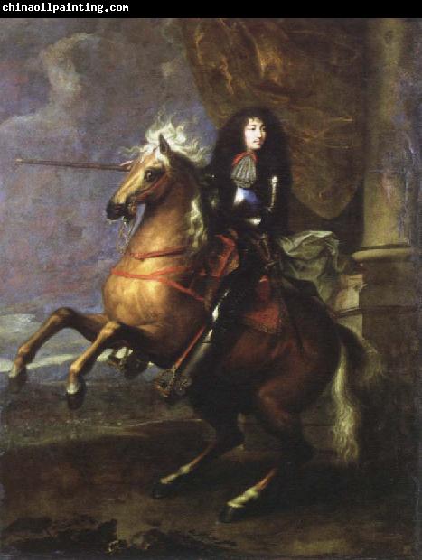 Charles Lebrun equestrian portrait of louis xlv