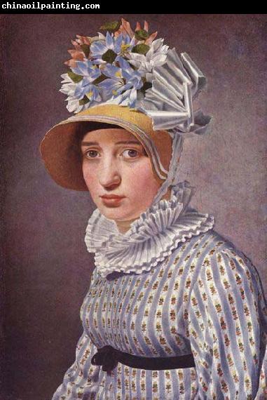 Christoffer Wilhelm Eckersberg Portrait of Thorvaldsen Italian mistress, Anna Maria Magnani