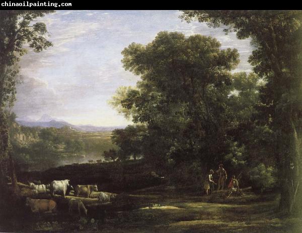 Claude Lorrain cattle farmer and the landscape