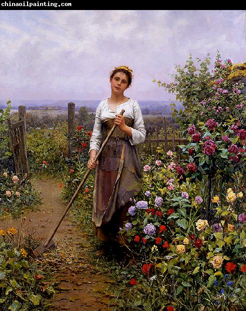 Daniel Ridgeway Knight La Petite Jardiniere