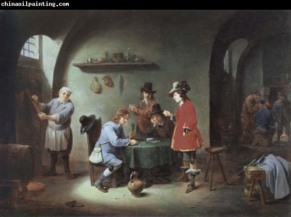 David Teniers gambling scene at an lnn