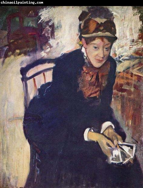 Edgar Degas Portrait of Miss Cassatt, Seated