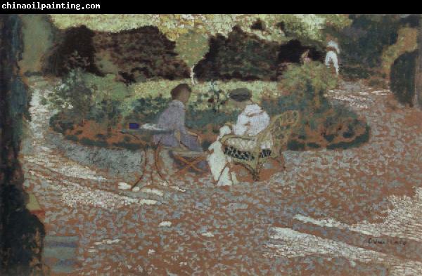 Edouard Vuillard in the garden