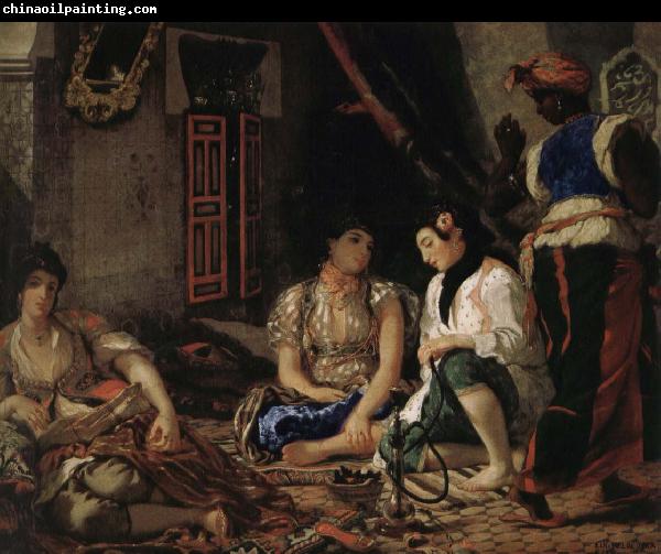 Eugene Delacroix Women of Algiers in the room