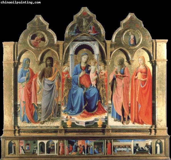 Fra Angelico Virgin and child Enthroned with Four Saints