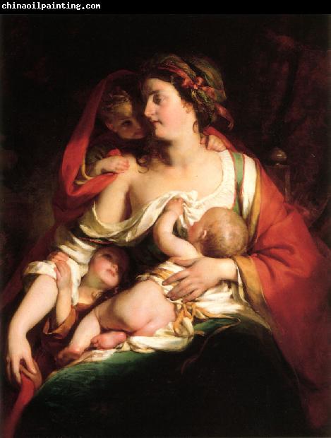 Friedrich von Amerling Mutter und Kinder