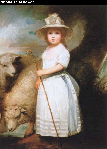 George Romney the shepherd girl