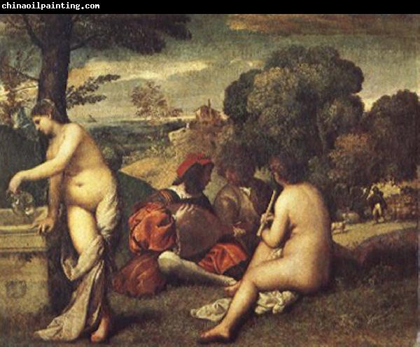 Giorgione Pastoral ensemble