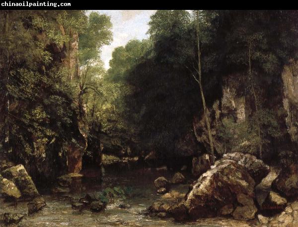 Gustave Courbet The Shaded Stream