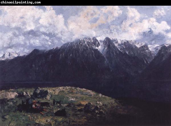 Gustave Courbet Panoramic View of the Alps