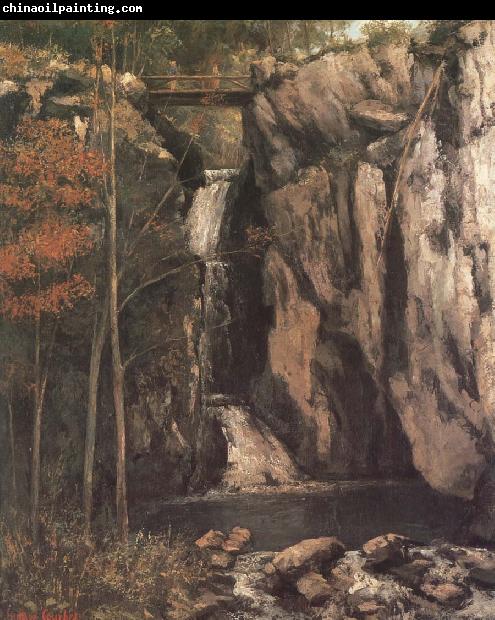 Gustave Courbet Waterfall