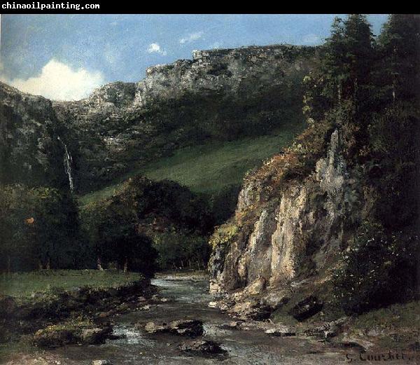 Gustave Courbet Stream in the Jura Mountains