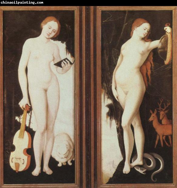 Hans Baldung Grien allegories of music and prudence