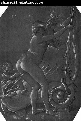 Hans Baldung Grien Witch and Dragon