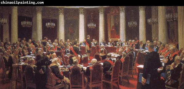 Ilia Efimovich Repin May 7, 1901 a State Council meeting