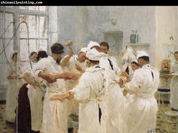 Ilia Efimovich Repin Lofton Palfrey doctors in the operating room