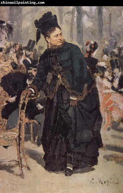 Ilia Efimovich Repin Held on to the back of the woman