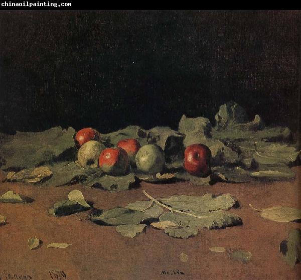 Ilia Efimovich Repin Apple still life and leaves