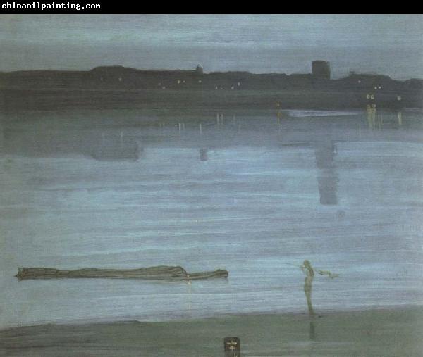 James Mcneill Whistler nocturne blue and silver chelsea