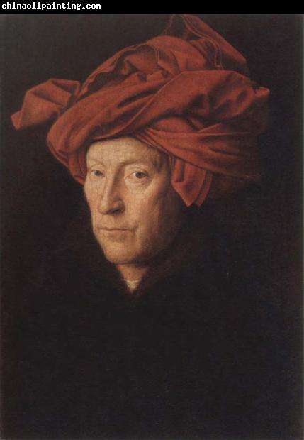 Jan Van Eyck Man in aRed Turban