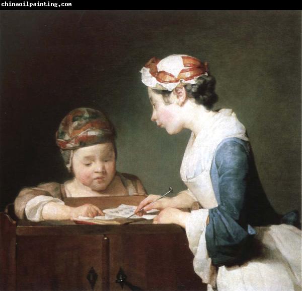 Jean Baptiste Simeon Chardin the young schoolmistress