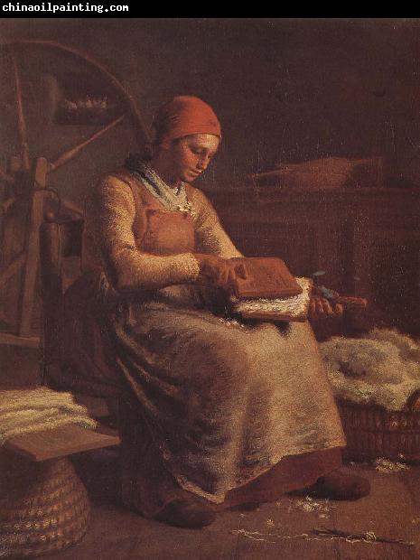 Jean Francois Millet Peasant hackle wool